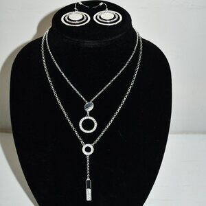 MIXIT Costume Jewelry Set (Two necklaces, Earrings)